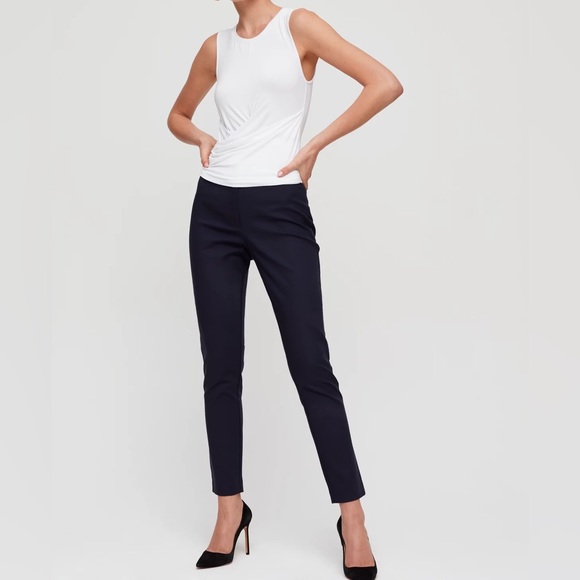 ARITZIA WILFRED IVORY TROUSERS SIZE US 10 - Picture 9 of 11